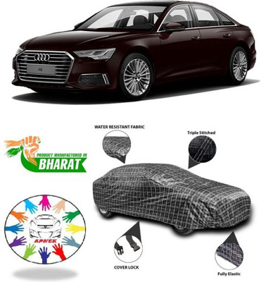 NUMBOR ONE Car Cover For Audi A6 (With Mirror Pockets)(Black, Silver, Grey)