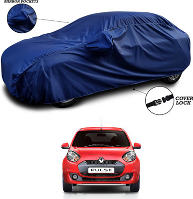 ANTHUB Car Cover For Renault Pulse (With Mirror Pockets)(Blue)