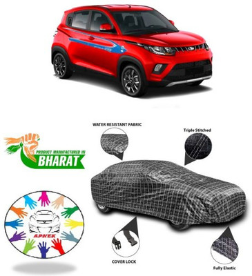 APNEK Car Cover For Mahindra e-Verito (Without Mirror Pockets)(Black, Silver, Grey)