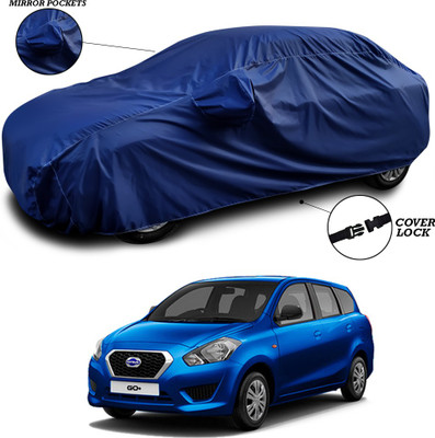 SEBONGO Car Cover For Nissan Go+ (With Mirror Pockets)(Blue)