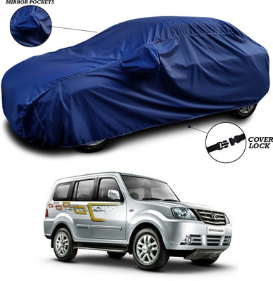 ANTHUB Car Cover For Tata Sumo Grande (With Mirror Pockets)(Blue)