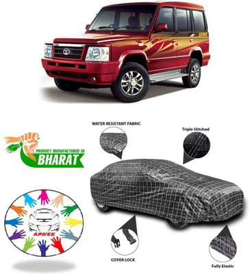 NUMBOR ONE Car Cover For Tata Sumo Grande MK II (With Mirror Pockets)(Black, Silver, Grey)