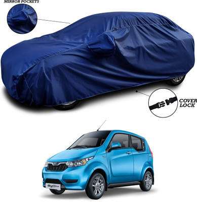 ANTHUB Car Cover For Mahindra E-KUV100 (With Mirror Pockets)(Blue)