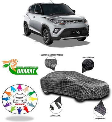 NUMBOR ONE Car Cover For Mahindra KUV100 (With Mirror Pockets)(Black, Silver, Grey)
