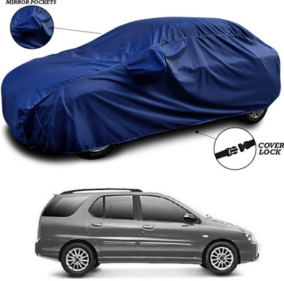 ANTHUB Car Cover For Tata Indigo Marina (With Mirror Pockets)(Blue)