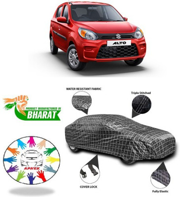 APNEK Car Cover For Maruti Suzuki Alto 800 (With Mirror Pockets)(Black, Silver, Grey)
