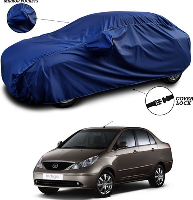 ANTHUB Car Cover For Tata Indigo CS (With Mirror Pockets)(Blue)