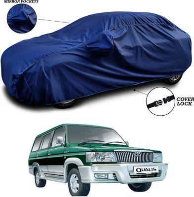SEBONGO Car Cover For Toyota Qualis (With Mirror Pockets)(Blue)