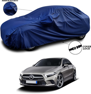 SEBONGO Car Cover For Mercedes Benz A-Class Sedan (With Mirror Pockets)(Blue)