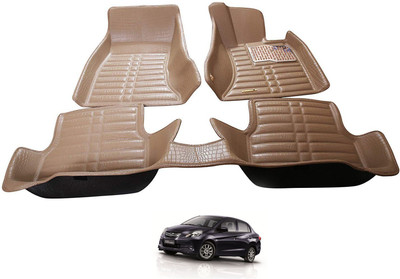 AYW Plastic 5D Mat For  Honda Amaze(Beige)