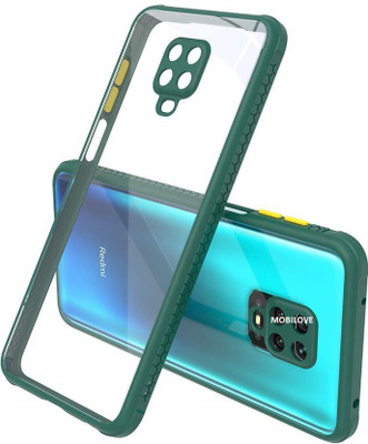 MOBILOVE Back Cover for Mi Redmi Note 9 Pro / Note 9 Pro Max / Poco M2 Pro | Miqilin Series Shock Proof Hard Back Case(Green, Camera Bump Protector, Pack of: 1)