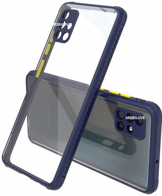 MOBILOVE Back Cover for Samsung Galaxy A51 | Miqilin Series Shock Proof Smooth Silicone Hard Bumper Back Case Cover(Blue, Camera Bump Protector, Pack of: 1)
