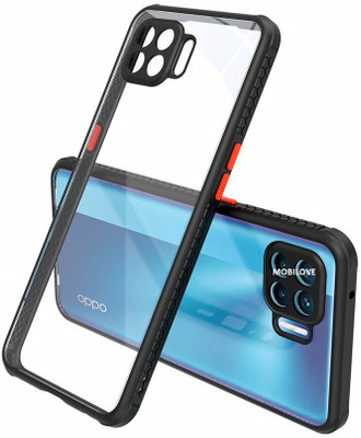 MOBILOVE Back Cover for Oppo F17 Pro | Miqilin Series Shock Proof Smooth Silicone Hard Bumper Back Case Cover(Black, Camera Bump Protector, Pack of: 1)