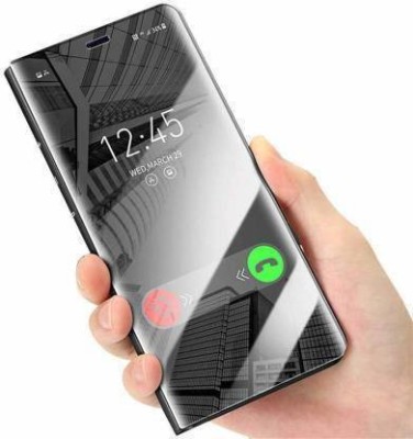 Creativo Flip Cover for VIVO Y73 Mirror s-View Stand (Sensor Flip Cover is not Working)(Black, Pack of: 1)