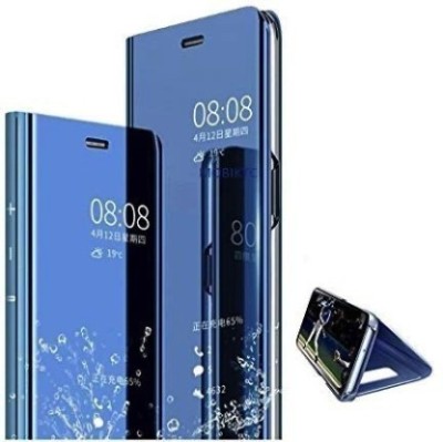 RUPELIK Flip Cover for mirror s-view (sensor not working) stand flip cover for Vivo Y19(Blue, Cases with Holder, Pack of: 1)