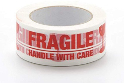 True-Ally Single Tape NA Cello tape (Manual)(Set of 6, White & Red)