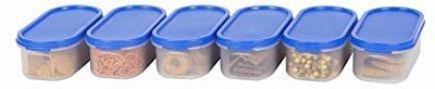 Analog Kitchenware Polypropylene Grocery Container  - 500 ml(Pack of 6, Blue)