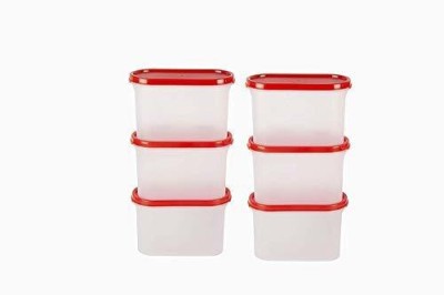 Cutting EDGE Plastic Utility Container  - 1200 ml(Pack of 6, Red)