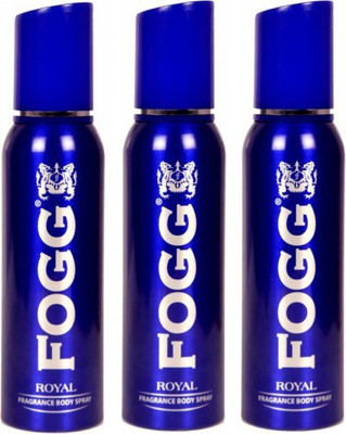 FOGG Royal Deodorant Combo Pack of 3 Deodorant Spray  -  For Men(360 ml, Pack of 3)