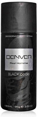 1% OFF on DENVER Black-Code Deodorant Spray - For Men(100 ml) 1% OFF on DENVER Black-Code Deodorant Spray - For Men(100 ml)