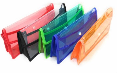 Neel Polyurethane Envelope Folder(Set Of 5, Multicolor)