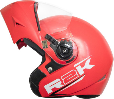 Steelbird R2K OSKA Reflective ISI Certified Flip Up Helmet Dashing Red Motorbike Helmet (Red With Clear Visor) For Rs. 839 @ 40 %