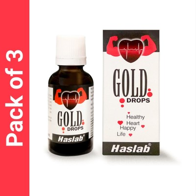 HASLAB Gold Drops Liquid(3 x 30 ml)