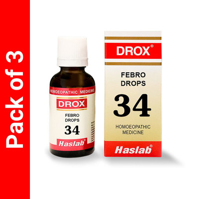 HASLAB Drox 34 Febro Drops(3 x 30 ml)