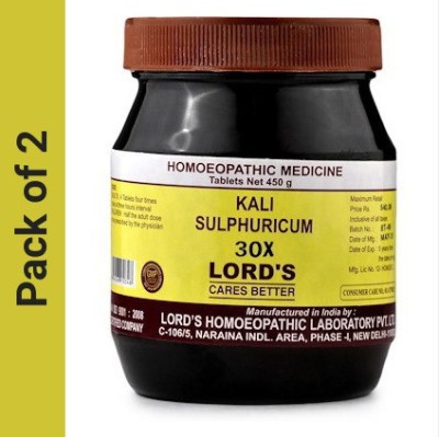 LORD'S Kali Sulph 30X Tablets(2 x 450 g)