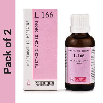 LORD'S L 166 Teething Aches Drops(2 x 30 ml)