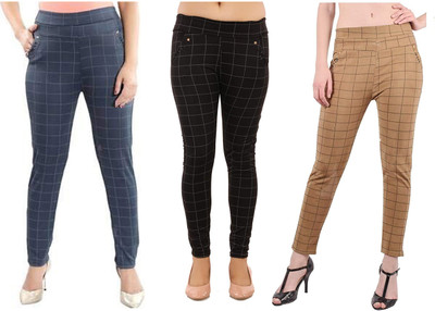 Designer Gallery Multicolor Jegging(Checkered)