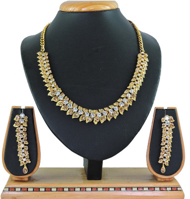 KAHAR CREATION Alloy Gold-plated Gold Jewellery Set(Pack of 1)