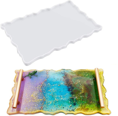 R H lifestyle Rectangle Tray Molds 9 x 12 inch Silicone Fondant & Gum paste Mould(Pack of 1)