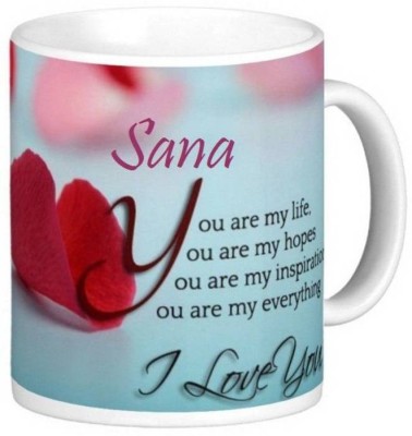 P89M Sana/Sana Name/Sana Love Ceramic Coffee Ceramic Coffee Mug(330 ml)