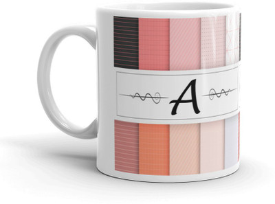 ABCP Letter A Alphabet Coffee Best Gift for Boy Friend and Girl Friend Special Birthday Gift For Girlfriend Ceramic Coffee Mug(350 ml)