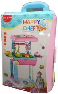 JIGU ENTERPRISE Pretend Role Play Little Happy Chef Kitchen Set Toy for Kids Girls & Boys