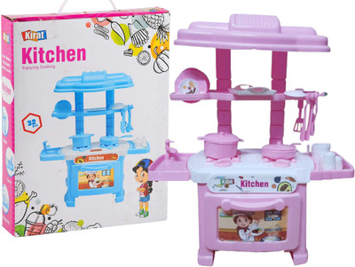 Synlark Kitchen set toy for kids playing kitchen set for 3+ kids High quality non toxic plastic (Multicolor)