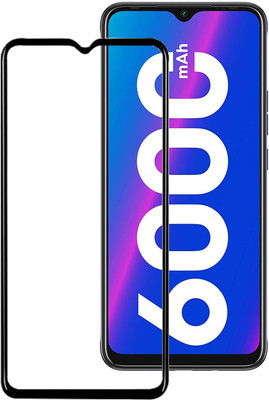 HOBBYTRONICS Edge To Edge Tempered Glass for Tecno Spark 6 Air(Pack of 1)