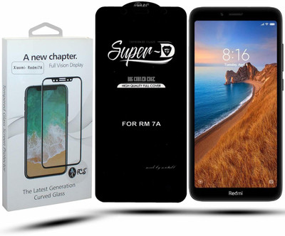 FCS Edge To Edge Tempered Glass for Xiaomi Redmi 7A(Pack of 1)