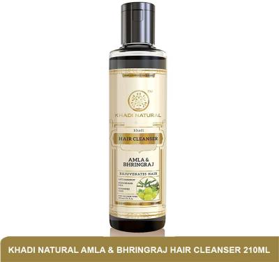 KHADI NATURAL Amla &amp; Bhringraj Hair Cleanser | Hair Loss Solutions 210ml  (210 ml)