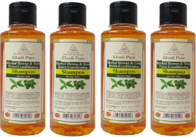 Khadi Pure Henna & Tulsi Extra conditioning shampoo(840 ml)