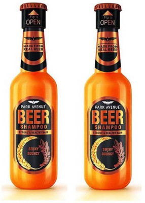 PARK AVENUE Beer Shampoo Shiny & Bouncy 180g x 2(360 ml)