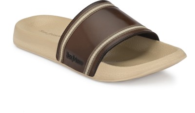 SAN FRISSCO Men Comfort Stylish Slides For Men (Brown) Slides(Brown 8)