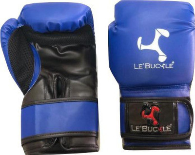 le buckle Training Gloves Boxing, Sparring, Punching Workout Exercise Gloves Blue(10 oz) Boxing Gloves(Blue)