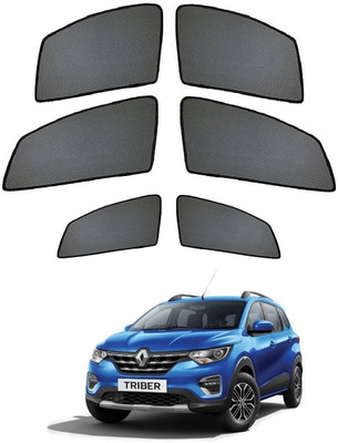 AuTO ADDiCT Side Window Sun Shade For Renault(Black)