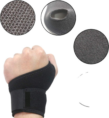PLOVO Wrist Support With Thumb for Sports, Athletes, Gym Workout Exercise (PAIR) Wrist Support