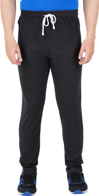 Guide Solid Men Black Track Pants