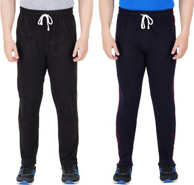 Guide Solid Men Black, Dark Blue Track Pants
