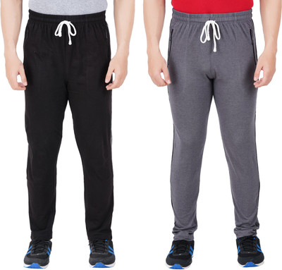 Guide Solid Men Black, Grey Track Pants