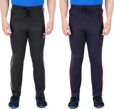 Guide Solid Men Black, Dark Blue Track Pants